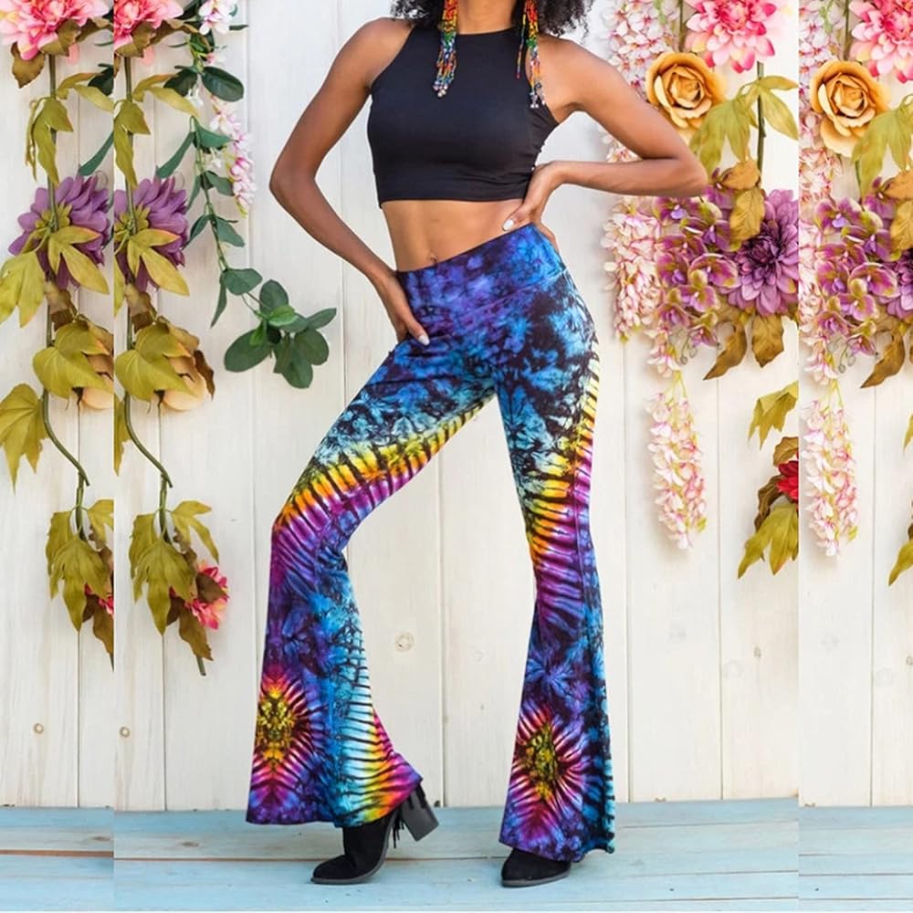 Amazon.com: Bootcut Yoga Pants for Women Casual Stripes Tie